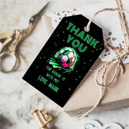Etiqueta Para Presente Aniversário do Futebol Obrigado