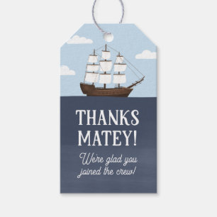 Etiqueta Para Presente Aniversário do Menino Pirata