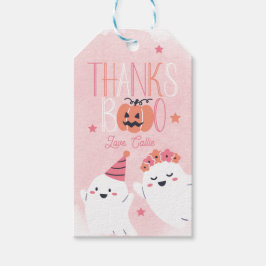 Etiqueta Para Presente Aniversário do Pequeno Boo Halloween Obrigado