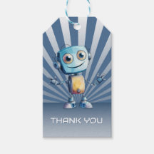 Aniversário do Tema Robô Retroativo Obrigado