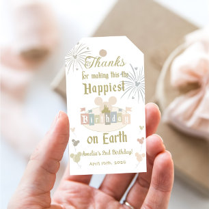 Etiqueta Para Presente Aniversário Mais Feliz Da Terra