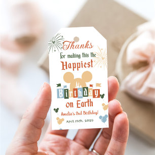 Etiqueta Para Presente Aniversário Mais Feliz Da Terra