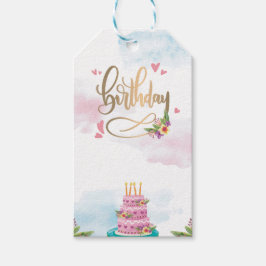 Etiqueta Para Presente Aniversário Moderno