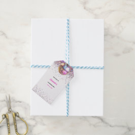 Etiqueta Para Presente Aniversário Pink Disco Tendência Na Minha Era De D