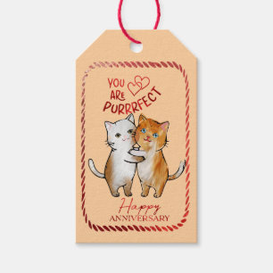 Etiqueta Para Presente Aniversário: Você é Purrfeito para amantes de gato