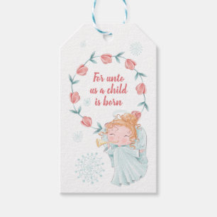 Etiqueta Para Presente Anjo de Natal