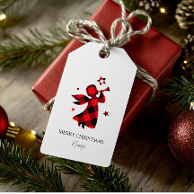 Anjo de Natal Personalizado - Xadrez de Buffalo Ve