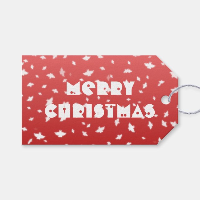 Etiqueta Para Presente Anjos de Natal (Frente (horizontal))