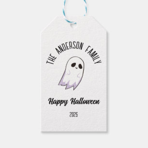 Etiqueta Para Presente Ano do Nome Personalizado Fantasma do Fantasma do 