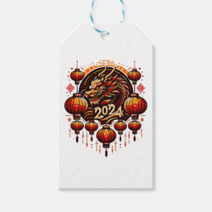 Etiqueta Para Presente ano novo chinês 2024