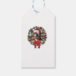 Etiqueta Para Presente Antigo Inglês Bulldog Decoração Da Rua Xm