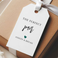 Any Color Heart The Perfect Pair Tag, Palito