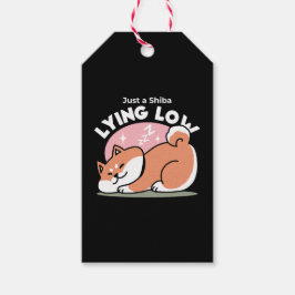 Etiqueta Para Presente Apenas um Shiba Mente Baixo: Design de Shiba Inu C