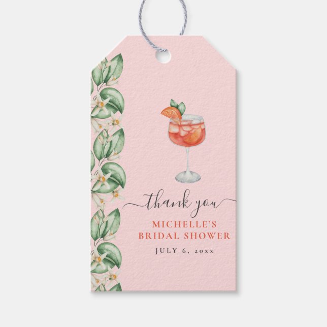 Etiqueta Para Presente Aperol Spritz Orange Chá de panela (Frente)