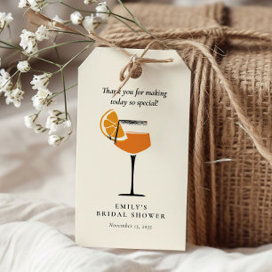 Etiqueta Para Presente Aperol Spritz Tropical Chá de Noiva
