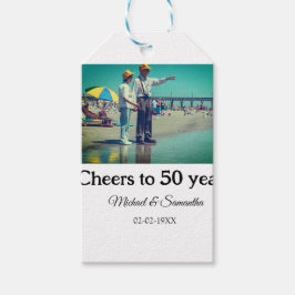 Etiqueta Para Presente aplausos para o aniversário de 50 anos adicionar n