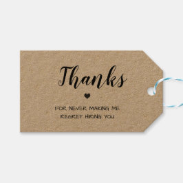 Etiqueta Para Presente apreciação minimalista engraçada do trabalhador do