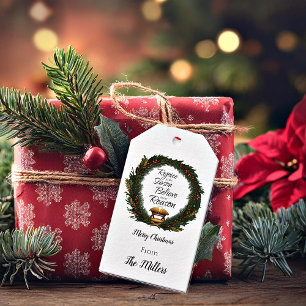 Etiqueta Para Presente Aproveite e acredite na natividade personalizada