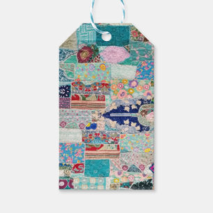 Etiqueta Para Presente Aqua e design azul da tapeçaria da edredão