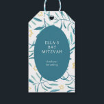 Etiqueta Para Presente Aquarela Botânica Estrela de Davi Bar Mitzvah<br><div class="desc">Etiqueta de presente perfeita para lembrancinhas em um bat mitzvah, bar mitzvah ou outra celebração judaica! Arte em aquarela feita à mão para você na frente e no verso! TOTALMENTE PERSONALIZÁVEL! Clique em “Personalizar” acima para editar o texto. Clique em "editar usando a ferramenta de design" para ajustar as fontes,...</div>