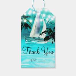 Etiqueta Para Presente Aquarela Velero Palmeiras e Luzes de Natal