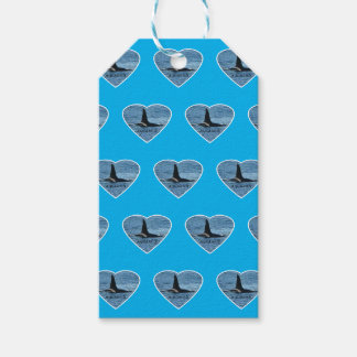 Etiqueta Para Presente Aquário Personalizável Baleia Orca Azul