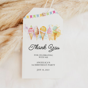 Etiqueta Para Presente Aqui está o Sorvete Scoop