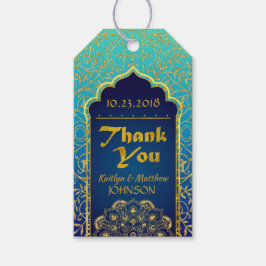 Etiqueta Para Presente Arabe Nights Bollywood Obrigado Tag do Presente