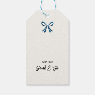 Etiqueta Para Presente Arco Azul e Mistura