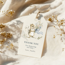 Arco Azul Esquilo Obrigado Chá de Bebê