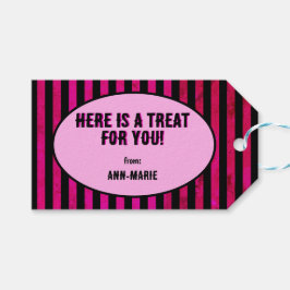 Etiqueta Para Presente Arco de Coquetes Roxo Halloween