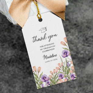 Etiqueta Para Presente Arco de Foto de Flores Silvestres Agradecimento de