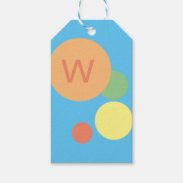 Etiqueta Para Presente arco-íris pastel brilhante confetti moderno mínimo