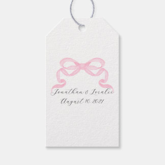 Etiqueta Para Presente Arco Rosa Aquarela Casamento Personalizado