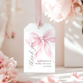 Etiqueta Para Presente Arco rosa, Chá de menina