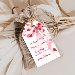 Etiqueta Para Presente Arco rosa Strawberry Berry Sweet Birthday Dagt