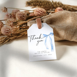 Etiqueta Para Presente Arranjo de Noiva Azul Algo Azul Desposando-se Chá 