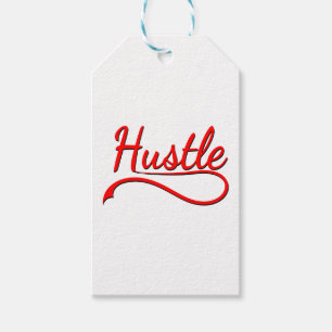 Etiqueta Para Presente Arte de Tipografia Hustle
