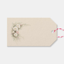 Etiqueta Para Presente Arte Floral de Jardim Europeu