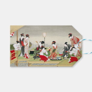 Etiqueta Para Presente Arte Japonesa Antiga Gravura Utagawa Toyohiro