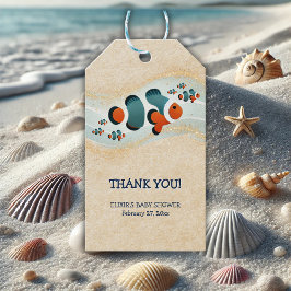 Etiqueta Para Presente Artesanato De De Flor De Peixe Nemo Chá de fralda