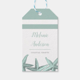 Etiqueta Para Presente Artesanatos litorais de água de Seaglass