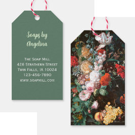 Etiqueta Para Presente Artisan Handmade Soap Floral Hang Tag