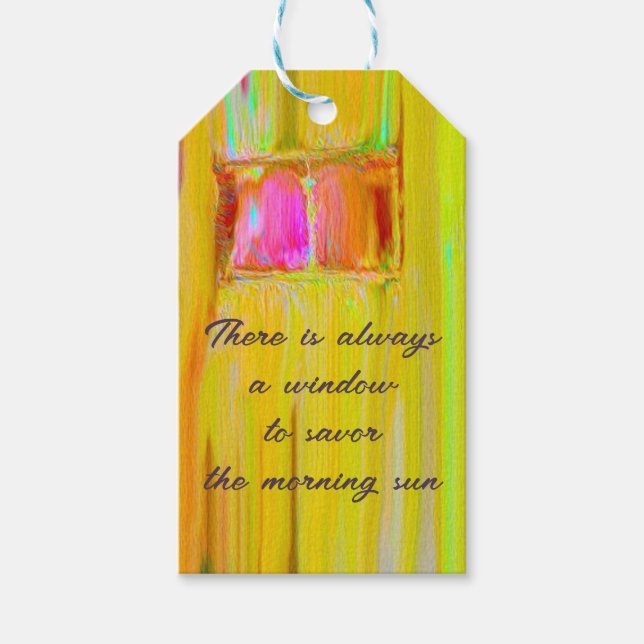 Etiqueta Para Presente Artistic Window Motivational (Frente)