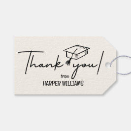 Etiqueta Para Presente Artsy Doodles - Favor de Graduação de Cores Editáv