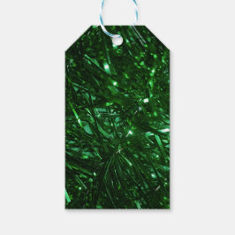 Etiqueta Para Presente árvore brilhante verde-brilhante de natal