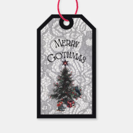 Etiqueta Para Presente Árvore de Gothmas Alegre com Etiqueta de Presente