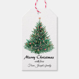 Etiqueta Para Presente árvore de Natal