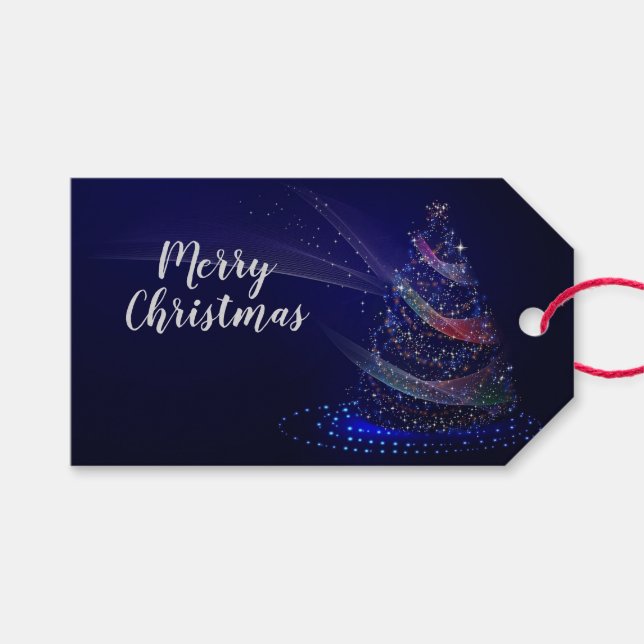 Etiqueta Para Presente Árvore de Natal (Frente (horizontal))