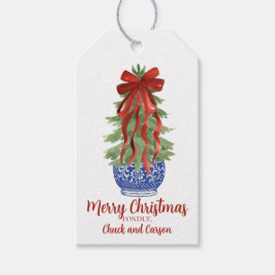 Etiqueta Para Presente Árvore de Natal Chinesice, Grandmillenial Personal